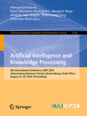cover image of Artificial Intelligence and Knowledge Processing